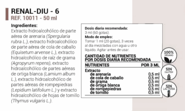 RENAL-DIU 6 (50ml) - Imagen 2